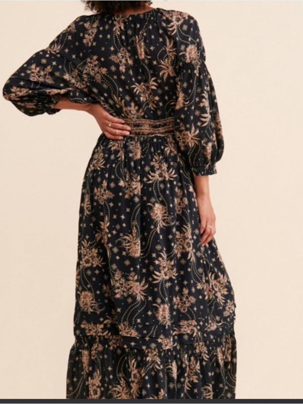 NWT Free People Golden Hour Maxi Dress Size Large Boho MSRP $168 - Picture 6 of 16